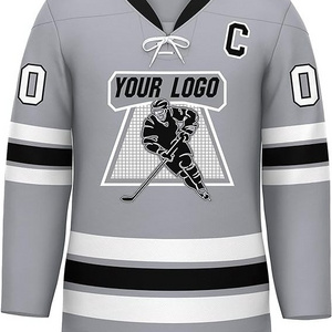 Wholesale Custom European Ice Hockey Jersey 100% Polyester Sublimation Print Design Hockey Uniform Custom Jersey OEM/ODM Jersey