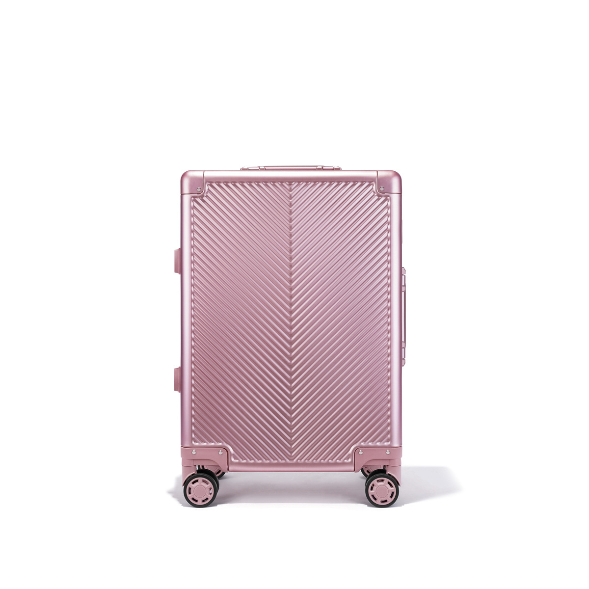 lightweight hard case trolley luggage bag carry on suitcase aluminum alloy trolley luggage  with TSA lock