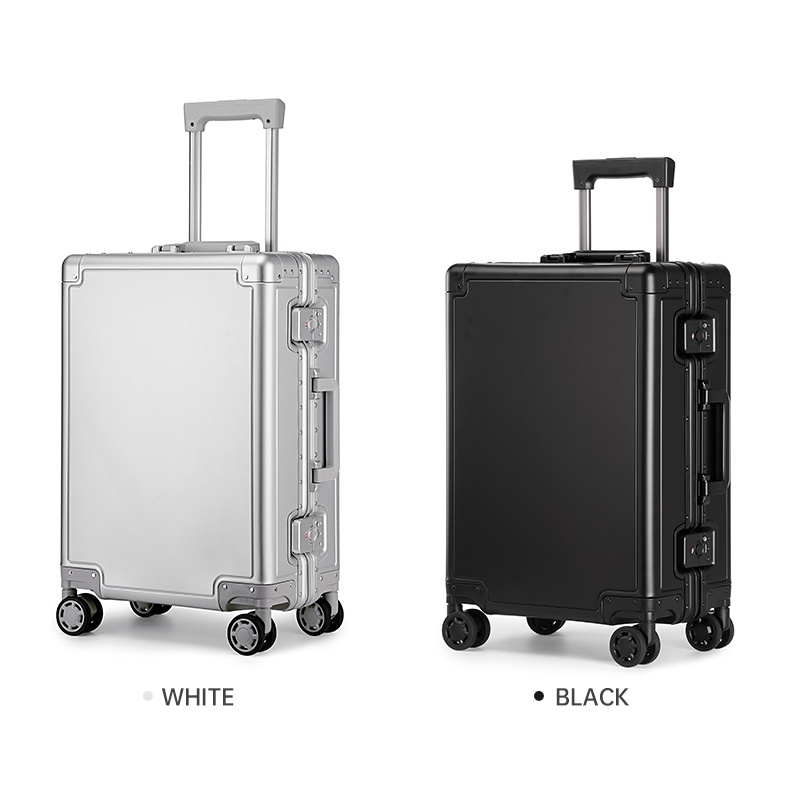 Aluminium Metal Suitcase High Quality Spinner Wheels Suitcase aluminium travel luggage cobimation cabin suitcase