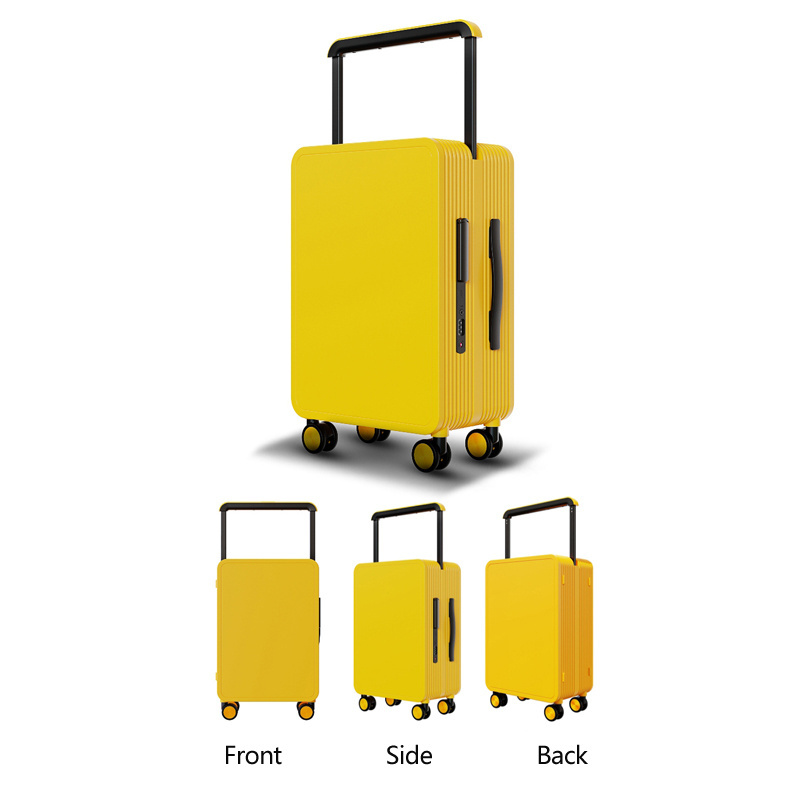 New Fashion Boarding Spinner 20 Inch Hard Shell  Wide Handle balance Luggage polycarbonate Trolley case