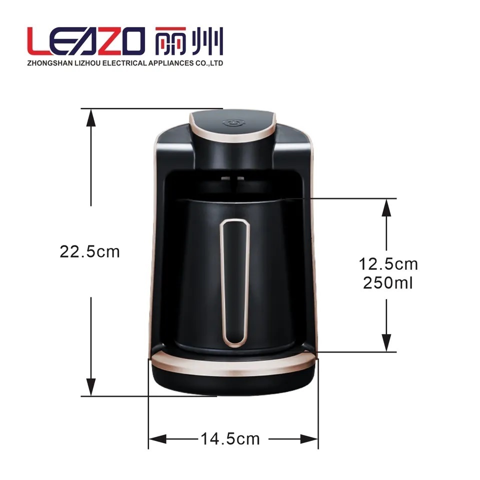 Leazo Customized Tea And Coffee Making Machine Single Serve Kahve Makinesi Electric Turkish Coffee Maker Cafetera