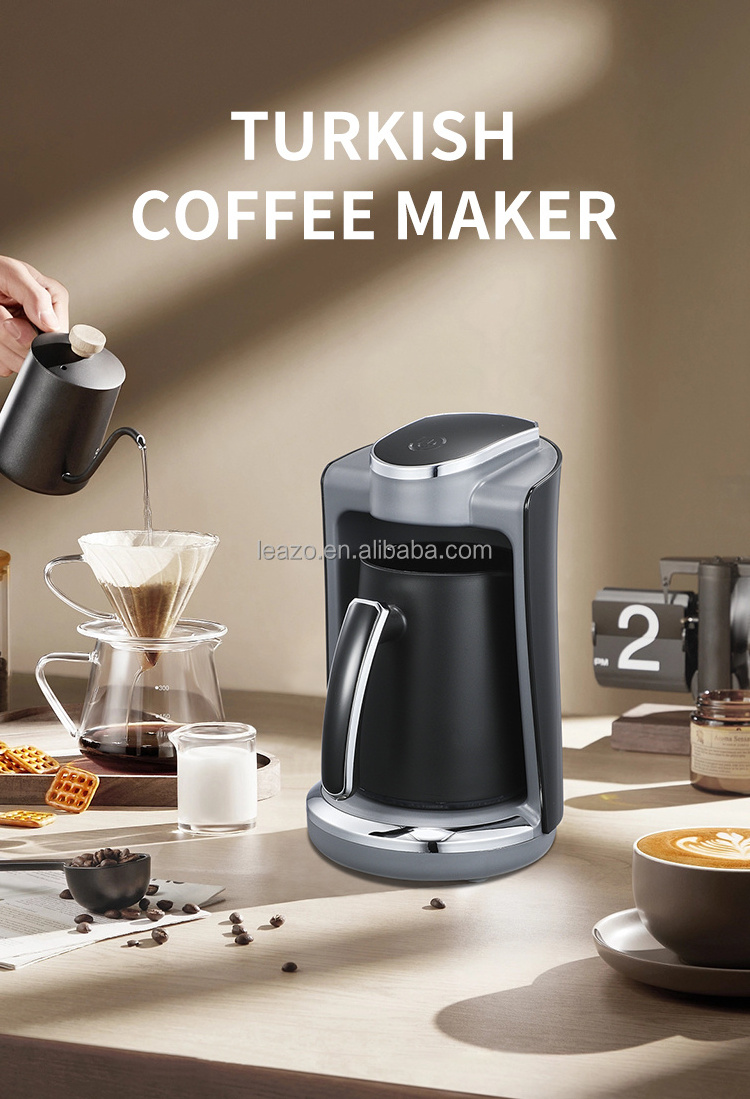 Leazo Customized Home Coffee Maker Single Serve Mini Coffee Machines Cafetera Turkish Coffee Maker Machine