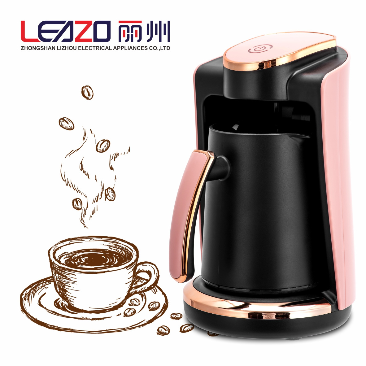 LEAZO Customized  coffee machine, household foaming high pressure steam coffee machine, fancy foaming drip coffee maker