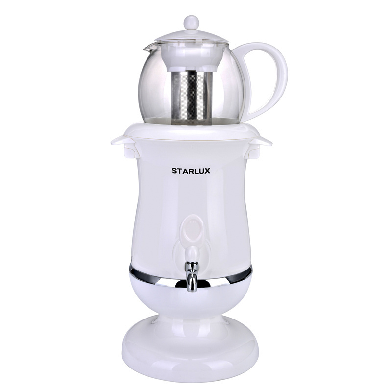 Leazo Customized new Kitchen Appliance 2.5L+1.2L water boiler custom logo tea boiling 1800w plastic body black electric kettles