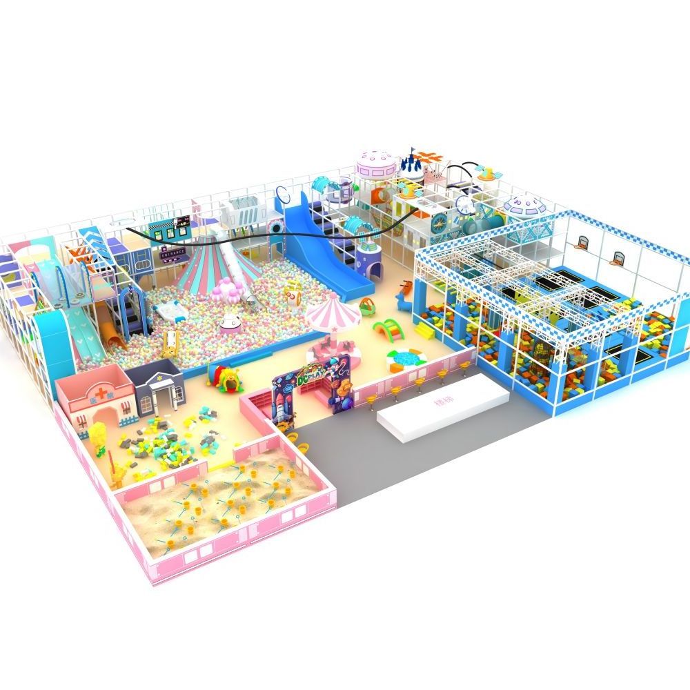 Children'S Indoor Adventure Park Slide Ocean Ball Pool Kids Soft Ladder Game Park Inflatable Playground