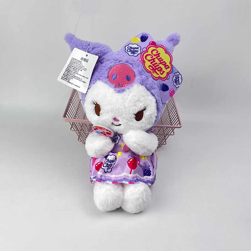 New 20cm Melody Kitty Stuffed Plush Doll Cute Cartoon Anime Kuromi Plush Stuffed Hellokitty Plush