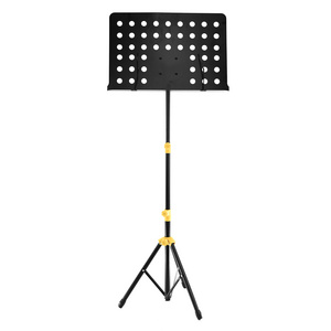 MS-34Y Tripod Musical Instrument Music Stand Cheap Portable Yellow Music Stand On Sale