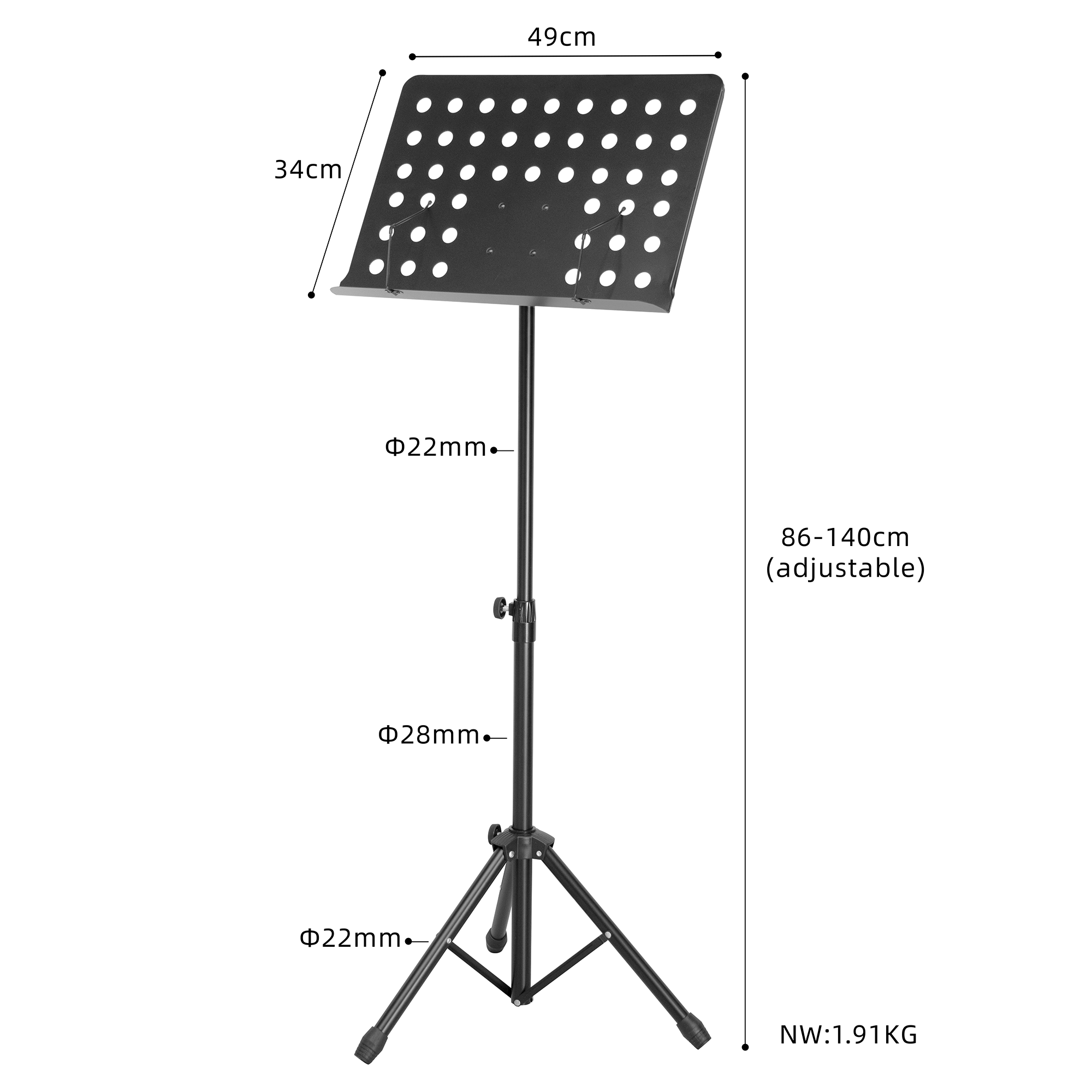 MS-35 Manufacturers Wholesale Professional Big Music Stand Folding Thick Lifting Music Note Stand