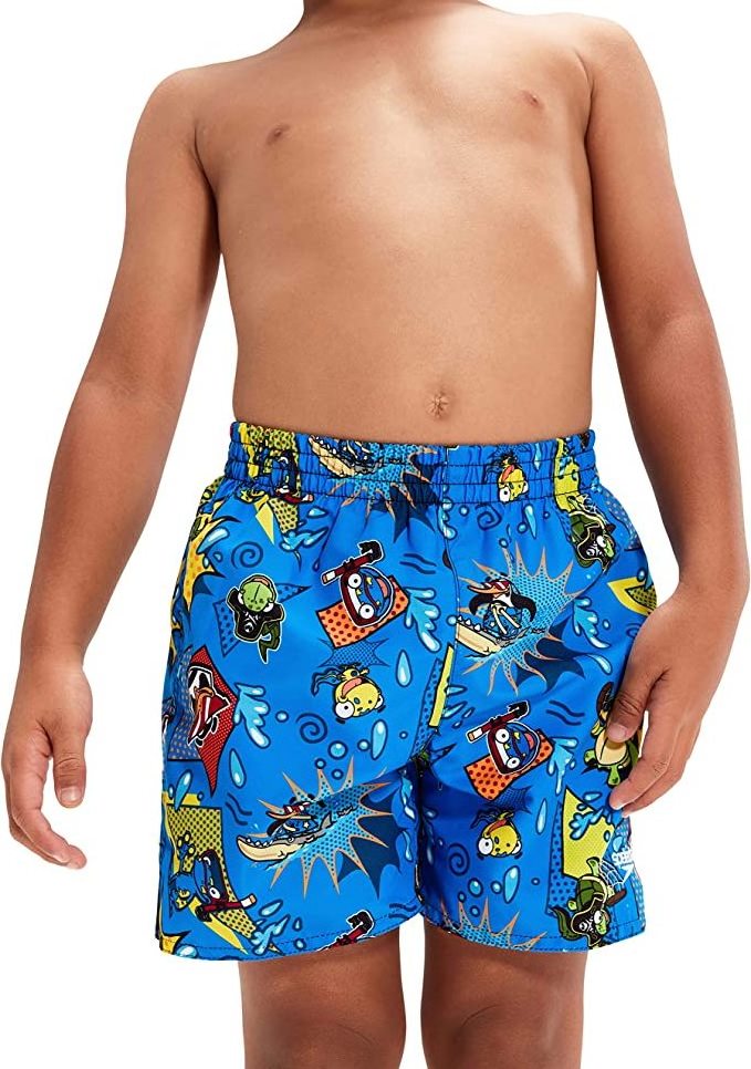 summer Kids Colorful Elastic Cute Cartoon Sea animal print shorts baby boys swimming trunks