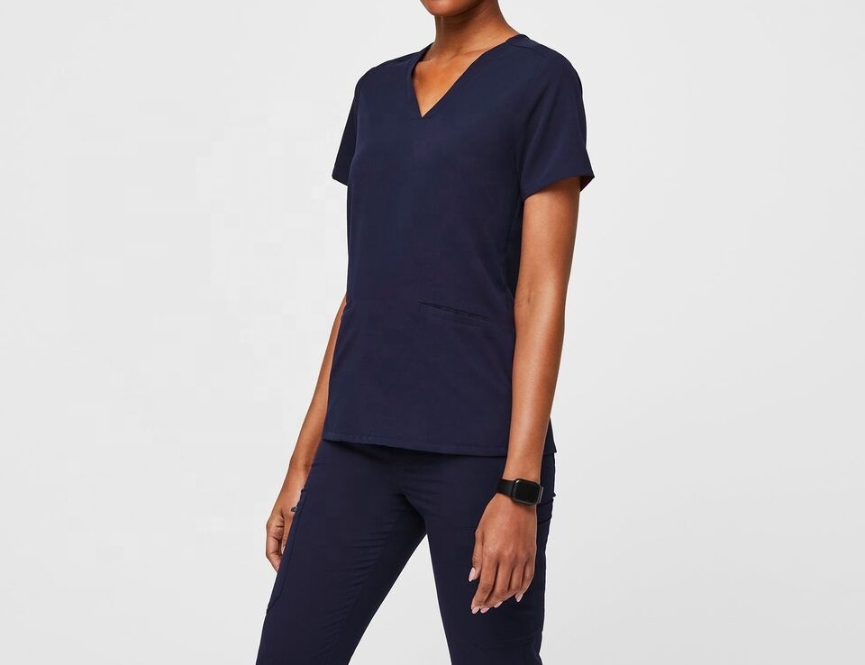 New fashion Navy Blue Medical Uniforms women Nursing Scrubs Joggers Scrubs Sets Uniforms Male and Female Scrub Sets