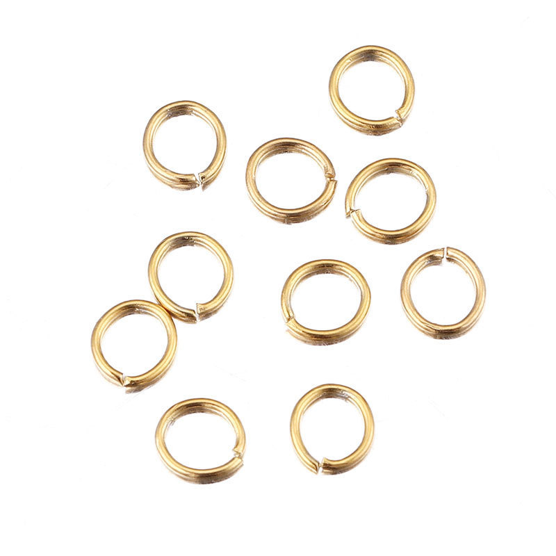 Stainless Steel 18K Gold Jump Ring Link Rings circle for handmade jewelry