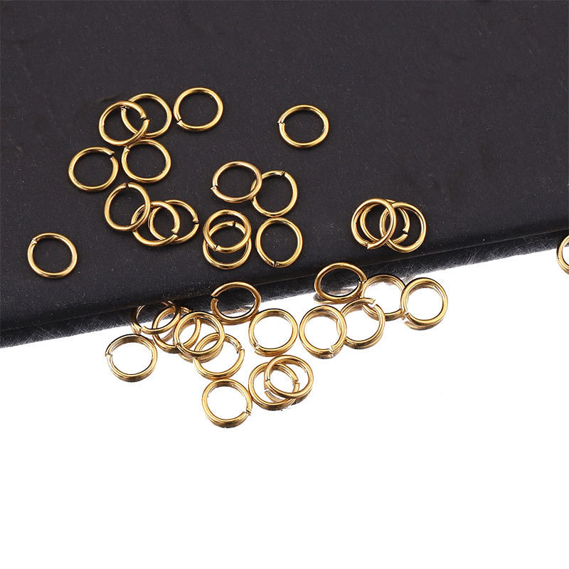 Stainless Steel 18K Gold Jump Ring Link Rings circle for handmade jewelry