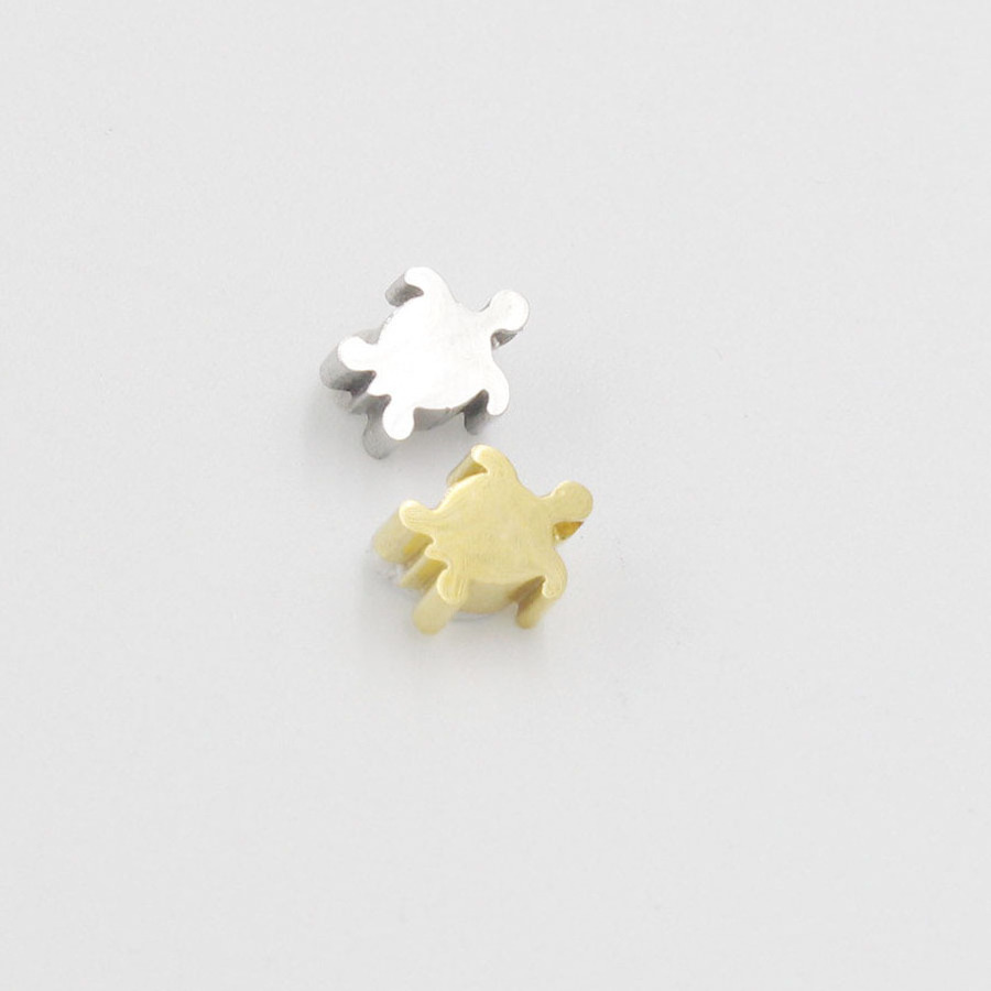 wholesale turtles charm with hole for Stainless Steel DIY charms bracelet