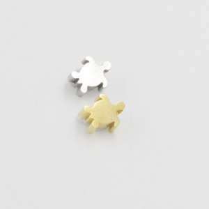 wholesale turtles charm with hole for Stainless Steel DIY charms bracelet