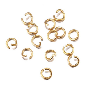 Stainless Steel 18K Gold Jump Ring Link Rings circle for handmade jewelry