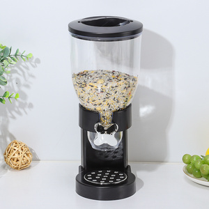 Hot Sale Transparent Plastic Snack Storage Jar Cereal Dispenser Breakfast Buffet Oatmeal Machine Dry Food Dispenser