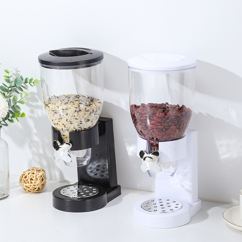 Hot Sale Transparent Plastic Snack Storage Jar Cereal Dispenser Breakfast Buffet Oatmeal Machine Dry Food Dispenser