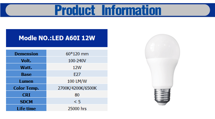 Good quality led e27 bulbs manufacturer energy saving led bulb 9 watt 100-240V China Factory