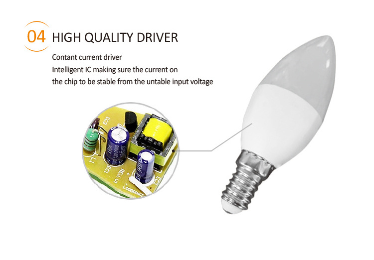 Factory sell led e27 bulbs High Efficiency LED Candle Bulbs 9 watt led bulbs 100-240V E14 Holder