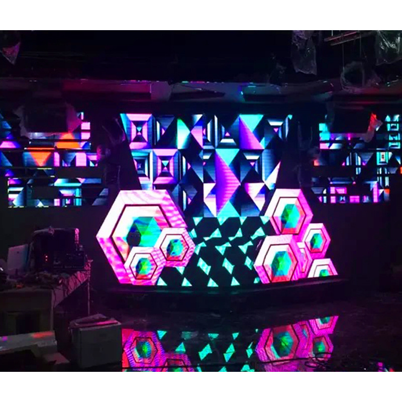 Portable fixed hanging 5x3m 3x2m dj booth night club bar led stage video wall display screen