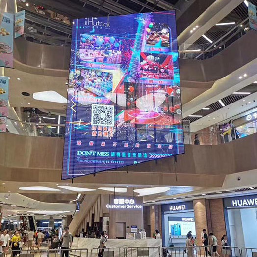 Shopping mall P2.6 indoor high brightness glass window wall showcase Jewelry store advertising led transparent screen