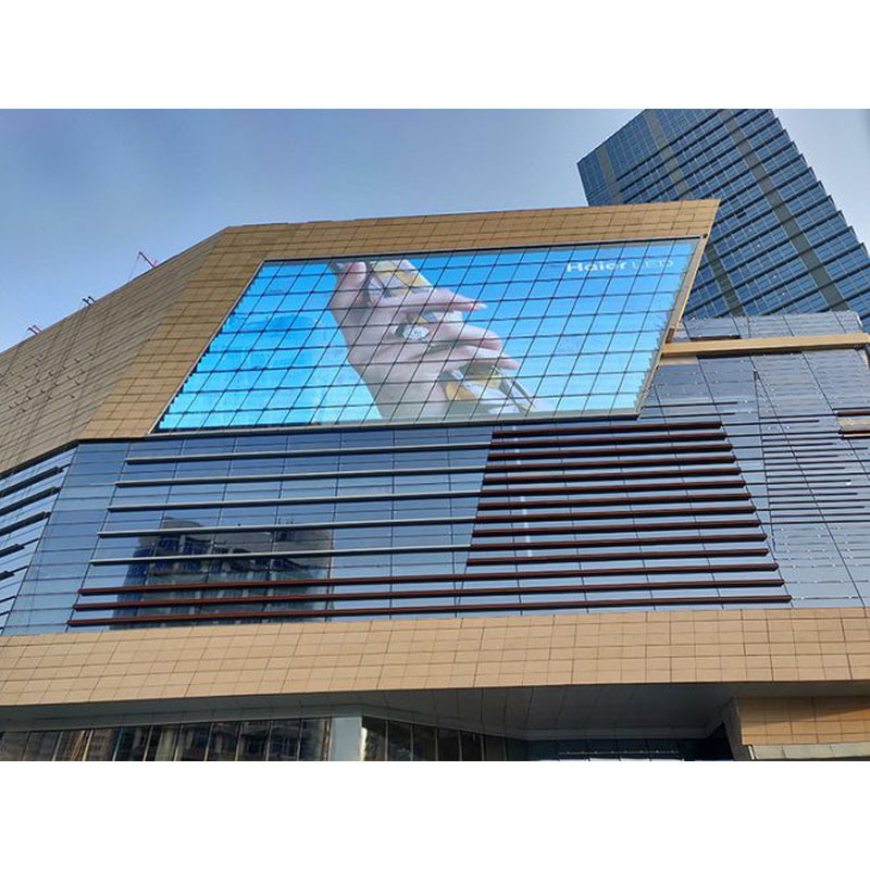 Lecede P1 P3.91 P4 P10 Indoor Outdoor Ip65 Big Giant Grid Pixel Perimeter Store Module 64mm Panel Backdrop Transparent Film Led