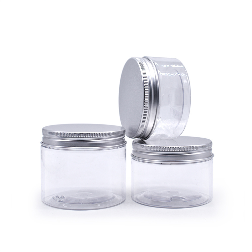 4 OZ Plastic Jars Round Clear Cosmetic Container Jars with Lids Slime Containers