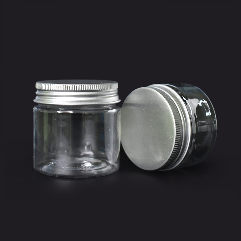 4 OZ Plastic Jars Round Clear Cosmetic Container Jars with Lids Slime Containers