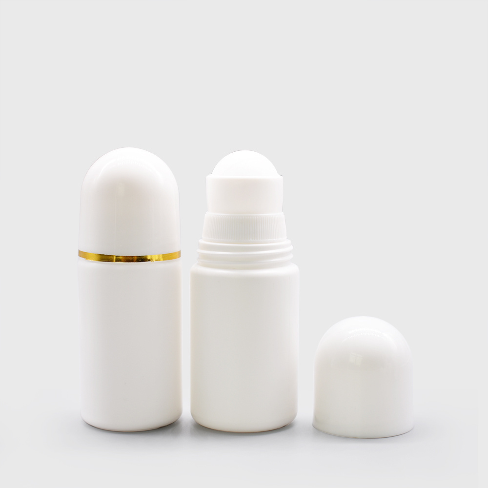 High quality 30ml 50ml 60ml 100ml plastic deodorant roll on bottle for body plastic roller ball on sale