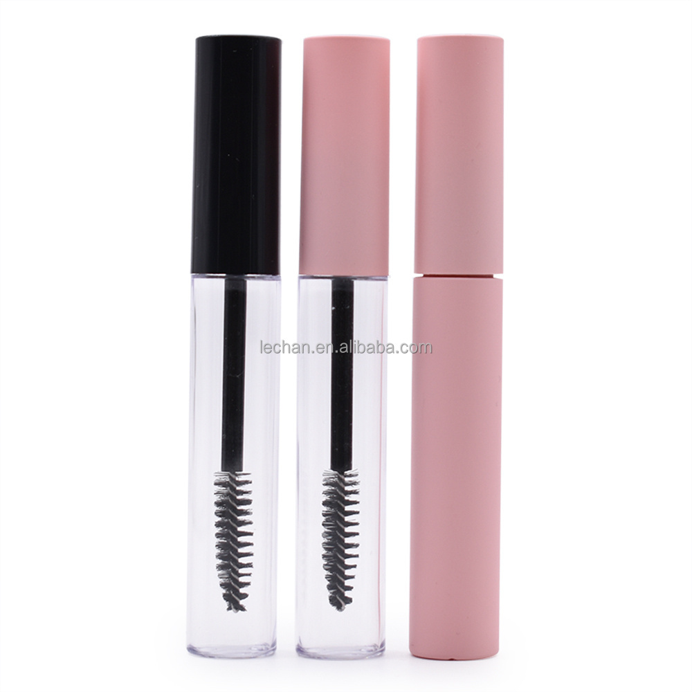 Pink transparent crafted with the real stuff Mascara brush bottle customized logo