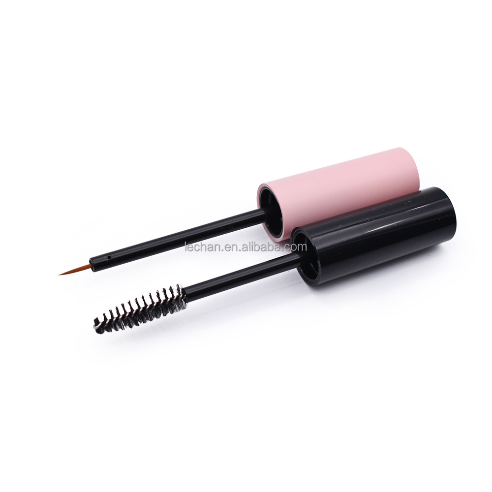 Pink transparent crafted with the real stuff Mascara brush bottle customized logo