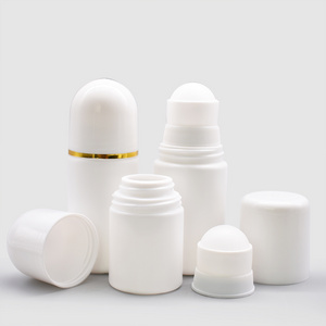 High quality 30ml 50ml 60ml 100ml plastic deodorant roll on bottle for body plastic roller ball on sale