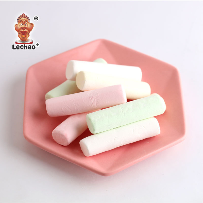 Halal long chalk shape marshmallow soft candy for kids bulk marshmallow