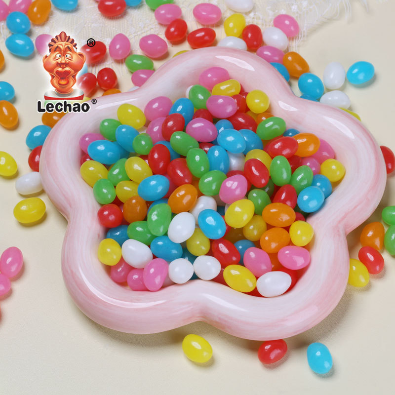 Wholesale Gommes Multi-colored Custom Flavor Sweet Gummies Sour Jelly Beans Bonbons Bulk Chewy Gummy Candy