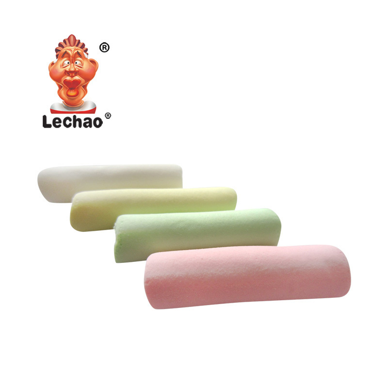 Halal chinese candy colorful chalk shape soft cotton candy marshmallows