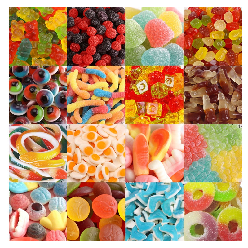 OEM/ODM Factory Wholesale Gummi Sweets Sour Halal Assorted Candies Fruit Snacks Lollies Gummy Candy Jelly Gummy Candy