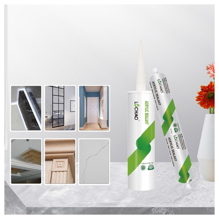 Factory price building material decoration gap filling water based waterproof Paintable caulking clear acrylic silicone sealant