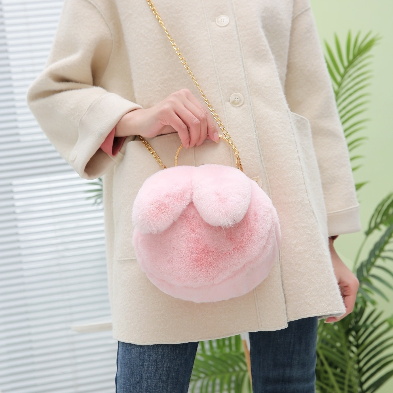 International Station Hot selling Cute Rabbit Ear One Shoulder Crossbody Bag