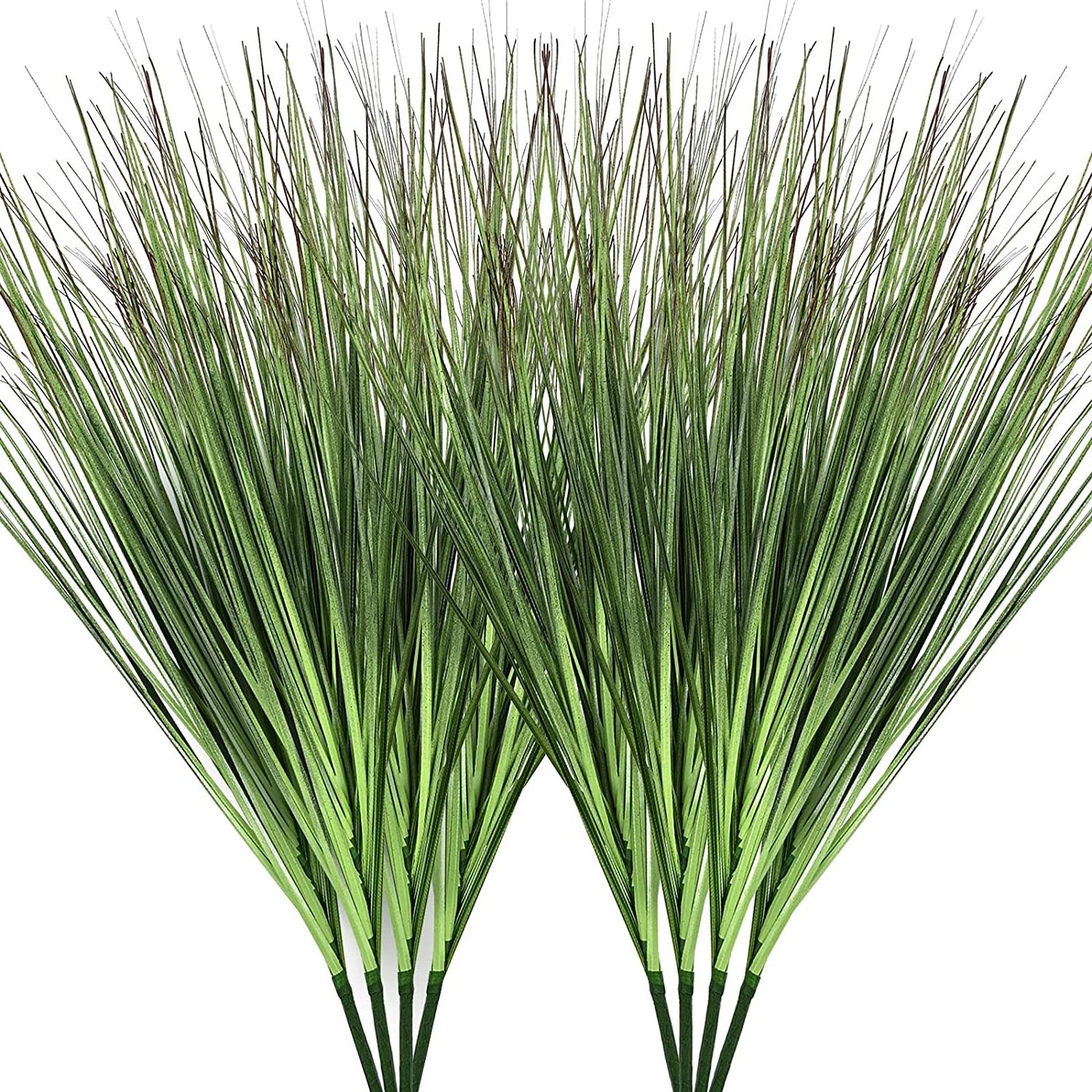 Greenery Faux Shrubs Plant Wheat Grass Pot Indoor Outdoor Home Ornament Decoration Artificial Potted Onion Grass