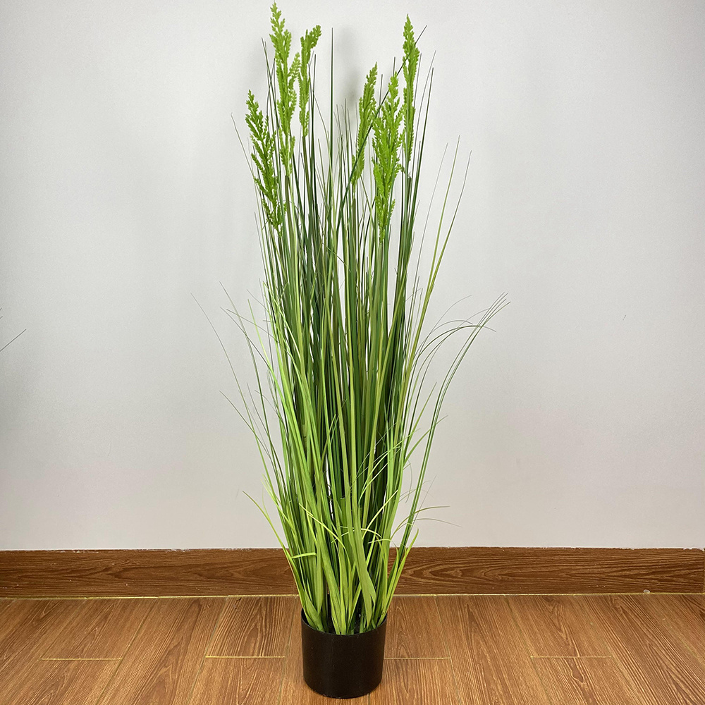 Greenery Faux Fake Shrubs Wheat Plants Indoor Outdoor Home Ornament Garden Wedding Decoration Potted Artificial Onion Grass