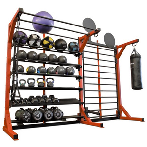 lecheng Gym fitness equipment power multi mass storage weight plate rack dumbbell rack kettlebell rack for gym room