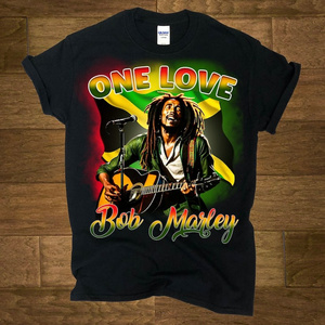 high quality custom design weed Bob Marley ready to heat press dtf transfer sticker for t shirts