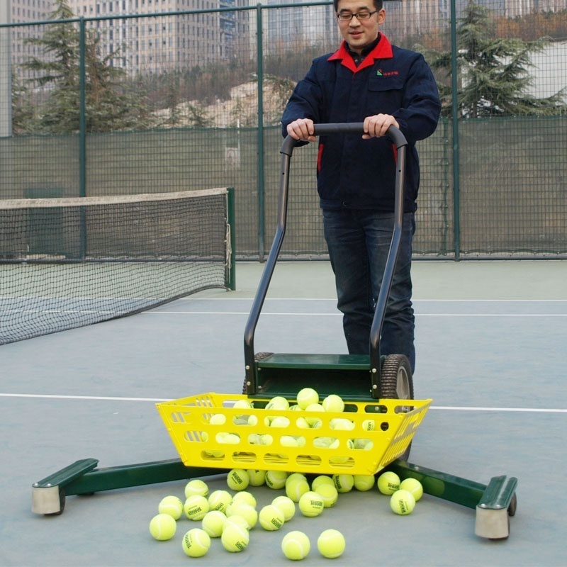 FACTORY OUTLET HOT Portable 2-wheel steel Tennis ball picking collecting ball machine