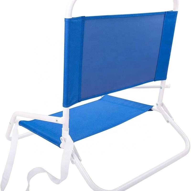 Low Profile Beach Chairs with Carry Strap - Lightweight, Folding for Sand