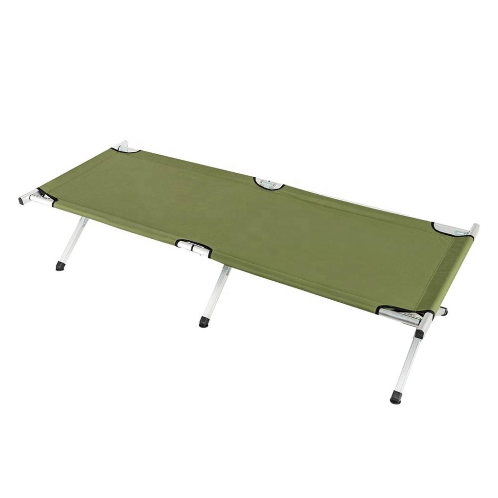 Folding Chaise Lounge Outdoor Portable Folding Camping Bed Cot with  Storage Oversized Sturdy Big  strong to holds up 375 lbs