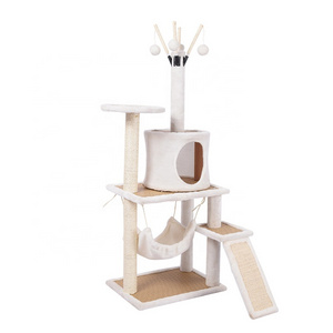 Wholesale high quality cat tree wall wood tall/outdoor cat tree