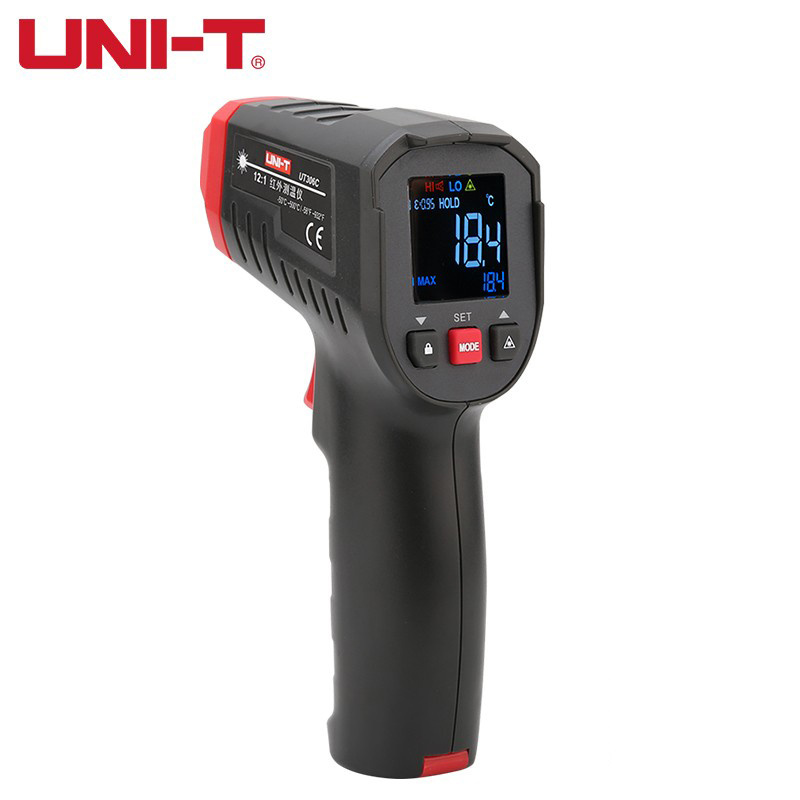 UNI-T Digital Thermometer UT306C Non-contact industrial Infrared Laser Temperature Meter Temperature Gun Tester-50-500