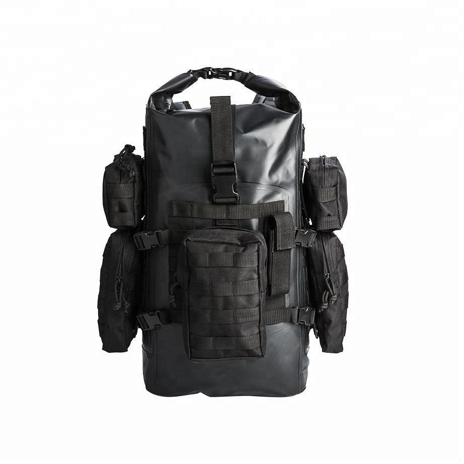 OEM ODM 40L 50L 60L RECYCLED PET RPET Waterproof large capacity equipment tactical backpack dry bag