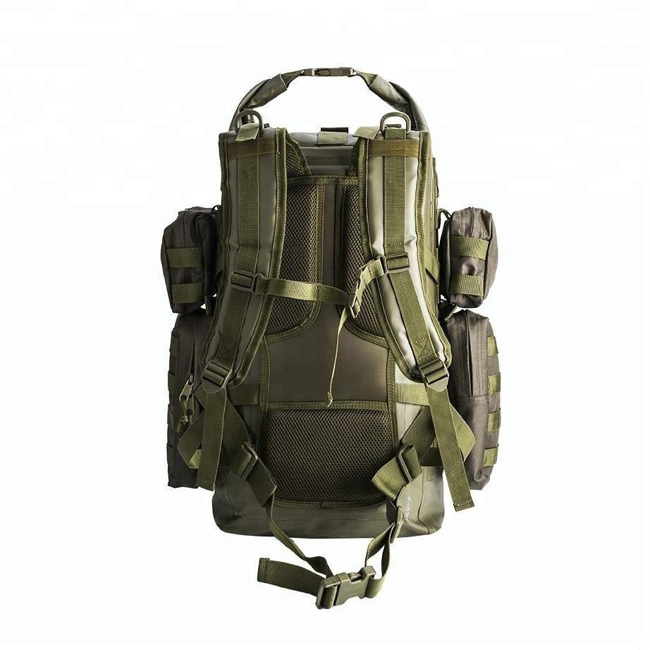 OEM ODM 40L 50L 60L RECYCLED PET RPET Waterproof large capacity equipment tactical backpack dry bag