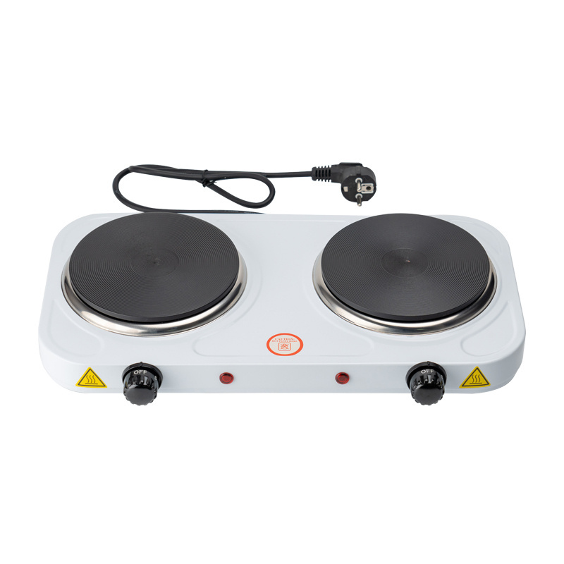 Wholesale 2000W Electric Stove Kitchen Use Portable Electric Solid Hot Plate with Two Solid Heating Element